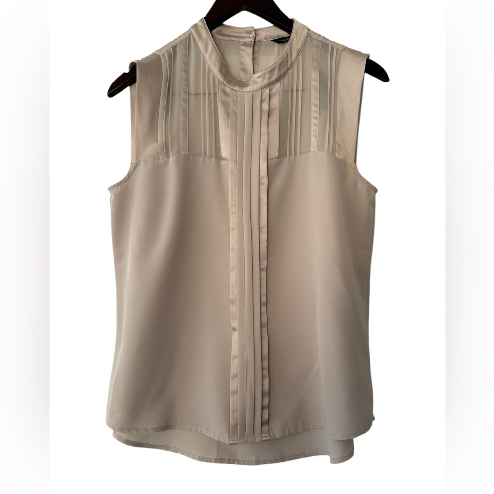 Marciano Elegant Beige Sleeveless Top - Size M